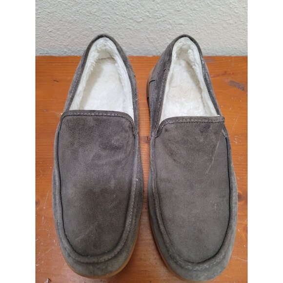Vionic Gustavo Men's Suede Slip-On Moccasin Slippers With Sherpa Lining Size 10. - Picture 11 of 11